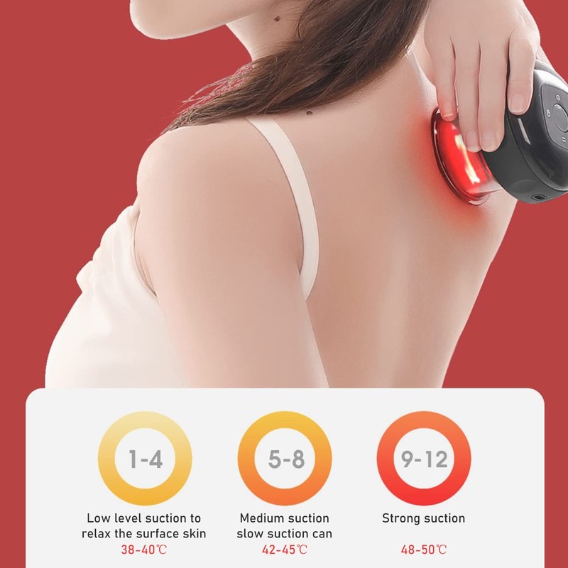 Smart Cupping Set, Electric Automatic Heating Multi Gear Cupping Massager