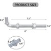 4Pcs 8inch J-Bolt Post Gate Hinge, Heavy Duty J-Bolt Gate