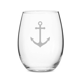 Anchor Stemless 21 oz Wine Glass - Set of 4