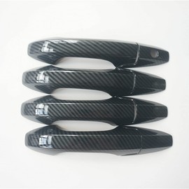 New Set Carbon Fiber Style Door Handle Cover Trim Fit for Honda CR-V CRV 2007-2011 Acura MDX RDX TSX(Carbon Fiber Style)
