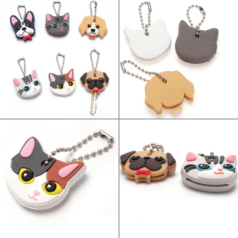 BERRYLION Key Caps Covers, 6 Pcs Flexible Key Caps, Cute