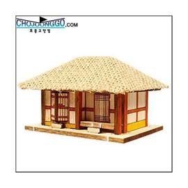Young Workshop/HO 2-Room Thatched House/YM-611/Wooden Model/House Model/Miniature/Assembly / 영공방/HO 초가2칸/YM-611/목제모형/집모형/미니어쳐/조립