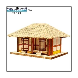 Young Workshop/HO 2-Room Thatched House/YM-611/Wooden Model/House Model/Miniature/Assembly / 영공방/HO 초가2칸/YM-611/목제모형/집모형/미니어쳐/조립
