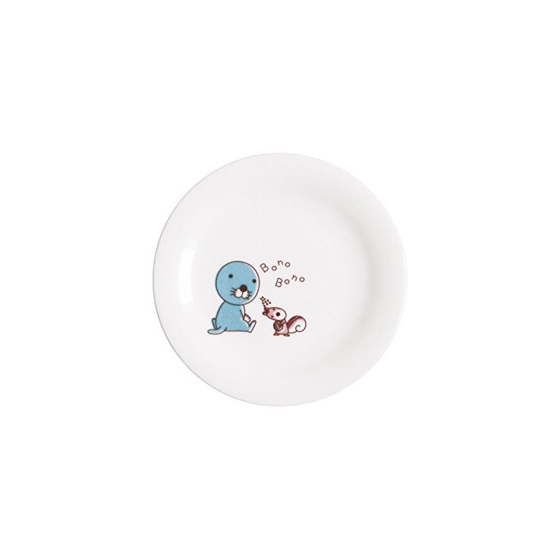 Bonobono 809107 Simple Plate, Plate, Diameter 6.5 inches (16.5 cm),