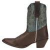 Laredo Womens Randee Bootie Leather Chocolate/Turquoise 6 M