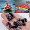 XINGSUI 30 Pcs J-hook,Shock Cord End Hook,Kayak J Hook Hook,Nylon