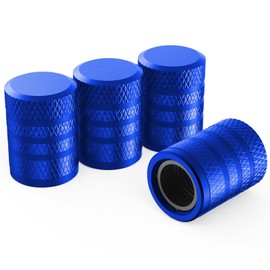 HZJD Tire Valve Stem Caps, Blue(4 Pack)