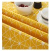 meioro Rustic Yellow Tablecloth Rectangle Washable Wrinkle Free Dust Resistant
