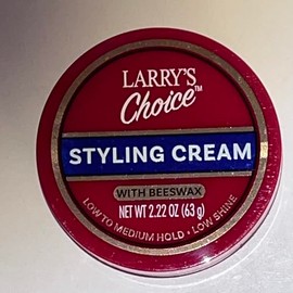 Larry's Choice Crema de peinado con cera de abejas, fijación baja a media, bajo brillo, 2.22 oz