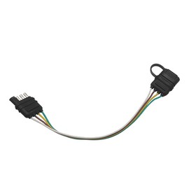 4 Pin Flat Trailer Connector 1 Ft 4-Way Flat Trailer Extension Harness Trailer 4-Wire Plug