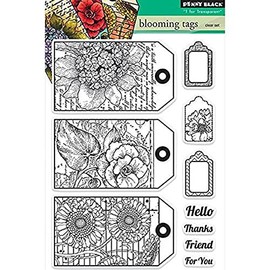 Penny Black Blooming Tags Decorative Stamp