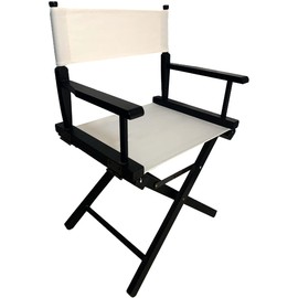 TBACW 2 Set (4pcs) Directors Chair Canvas Replacement Covers Kit for Directors Chairs,Movie Chair Canvas Seat and Back Oxford Cloth Cover for Home-No Wooden Frame(White)