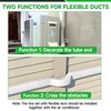 4'' 19.5 Ft Mini Split Line Cover Set, PVC &
