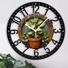 25cm Classic Iron Round Clock with Silent Sweep Second Handsheet