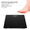 Báscula Digital Cuadrada Pesa Hasta 180 Kg (Negro)