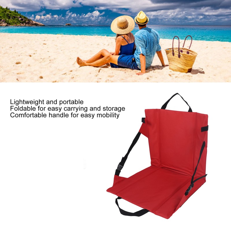 Folding Seat Cushion Soft Breathable Wearable Portable Foldable Chair Pad