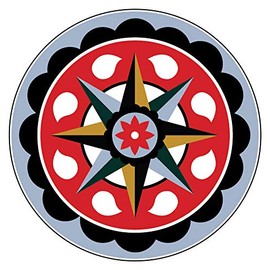 Pennsylvania Dutch Hex Sign Wall Decal - Design 8