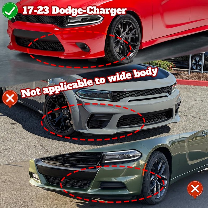 HYPERSPEED Front Bumper Spoiler Lip + Side Skirt Extension Rocker