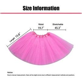 Faldas de tutú de ballet para mujer con capas elásticas para bailar y bailar, Azul, Talla única