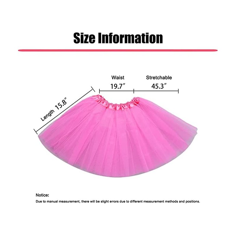 Faldas de tutú de ballet para mujer con capas elásticas