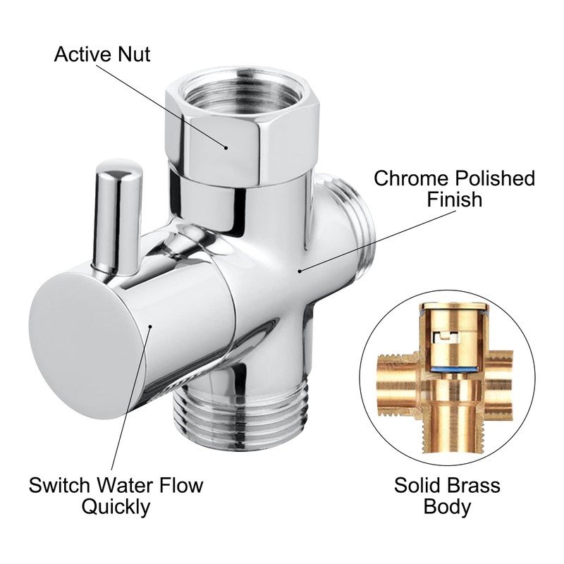 PHOEWON Diverter Valve Shower 3 Way Diverter Valve Shower G