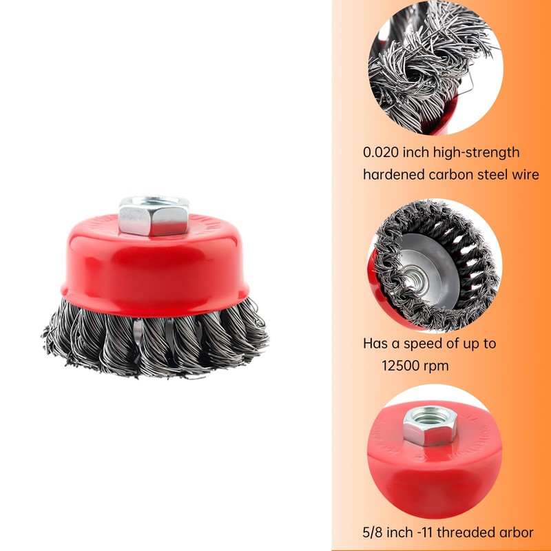 ChgImposs Wire Wheel 6 Pack 4 Inch Angle Grinder Wire