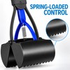 23.6-Inch Folding Dog Pooper Scooper with Long Handle, Spring-Loaded Claw