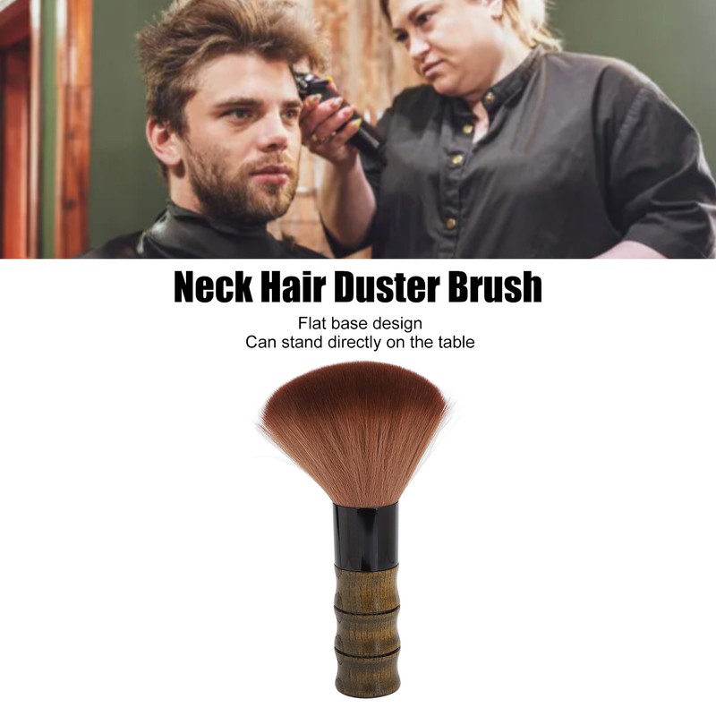 Broken Hair Brush Soft Barbershop Hair Cut Duster Brush Neck