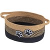 Ushang Pet Small Woven Cotton Rope Nursery Organizer Bins, Dog