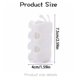 Universal Silicone Shower Head Holder, Upgrade 2025 Suction Cup Holder Hand Held Shower Head Holder, Adhesive Wall Mount Relocatable Silicone Non Drilling Shower for Bathroom Non Drilling