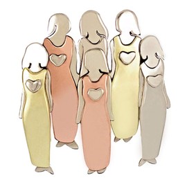 SUSHUN 2/3/4/5/6 Charm Women Pins Best Friends Sister Brooches Cute Pin Jewelry Gifts #6