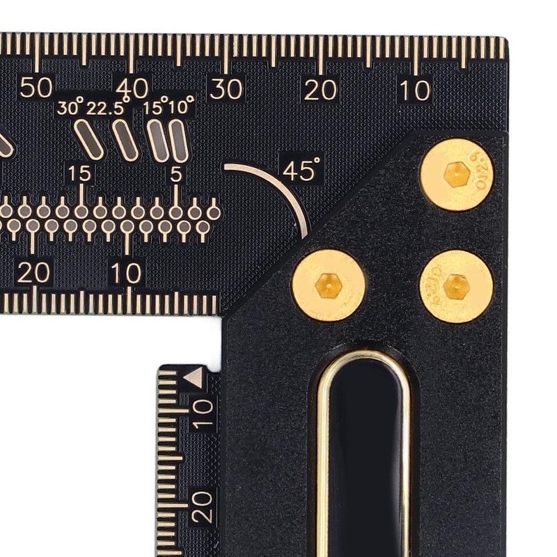 100mm Woodworking Scriber L Shape Square Ruler Aluminum Alloy Carpenter