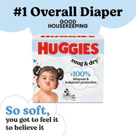 Huggies Size 7 Diapers, Snug & Dry Baby Diapers, Size 7 (41+ lbs), 54 Count, Packaging May Vary