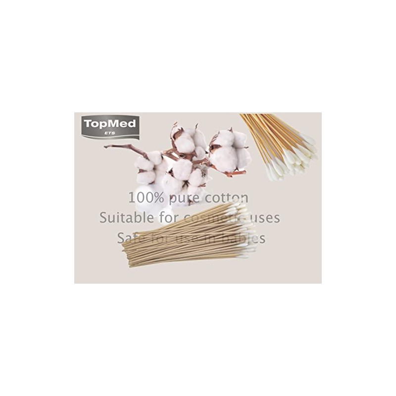 600 Cotton Lace Buds with Wooden Handle