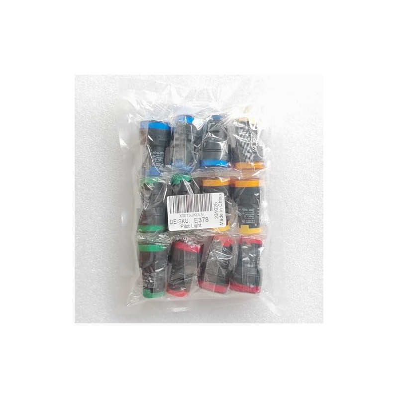 Gebildet Gebildet 12pcs 22mm LED Power Indicator, LED Pilot Signal