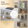 yeesport 4 PCS Cabinet Door Organizer Bins, Clear Plastic Wall
