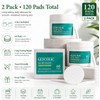 Pads exfoliantes faciales ácido glicólico y salicílico 2 pzas 120