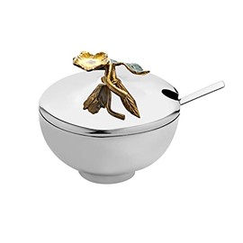 Godinger Rice Bowl, Ramen Bowl, Ice Cream Bowl, Side Dish, Snack Bowl, with Spoon, 4.75 inches