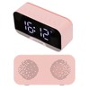 D‑88 Multifunctional Bluetooth Clock Speaker Portable Dual Alarm Clock Function
