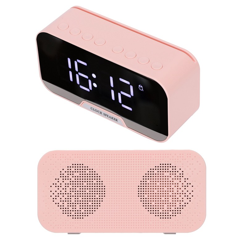 D‑88 Multifunctional Bluetooth Clock Speaker Portable Dual Alarm Clock Function