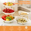 Honeydak 3 Tier Ceramic Fruit Bowl for Kitchen Counter Tiered