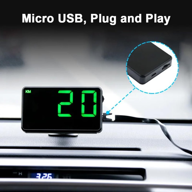 OinDoDi Digital GPS Speedometer Heads Up Display for Cars New
