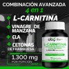 Quemador Grasa Con L Carnitina, Vinagre Manzana, Oby 120 Cap