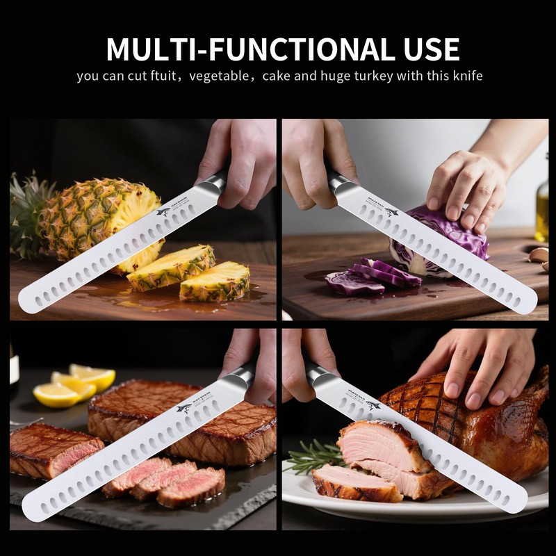 MAD SHARK Brisket Slicing Knife, 10 inch BBQ Knife Razor