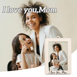Mothers Day Gifts Photo Frames I Love You Mom Picture Frame Mama Birthday Gifts from Daughter Son Mommy Appreciation Wedding Gift Car Ornament for Mom Wall Hanging for Mother Stuff Present Souvenir