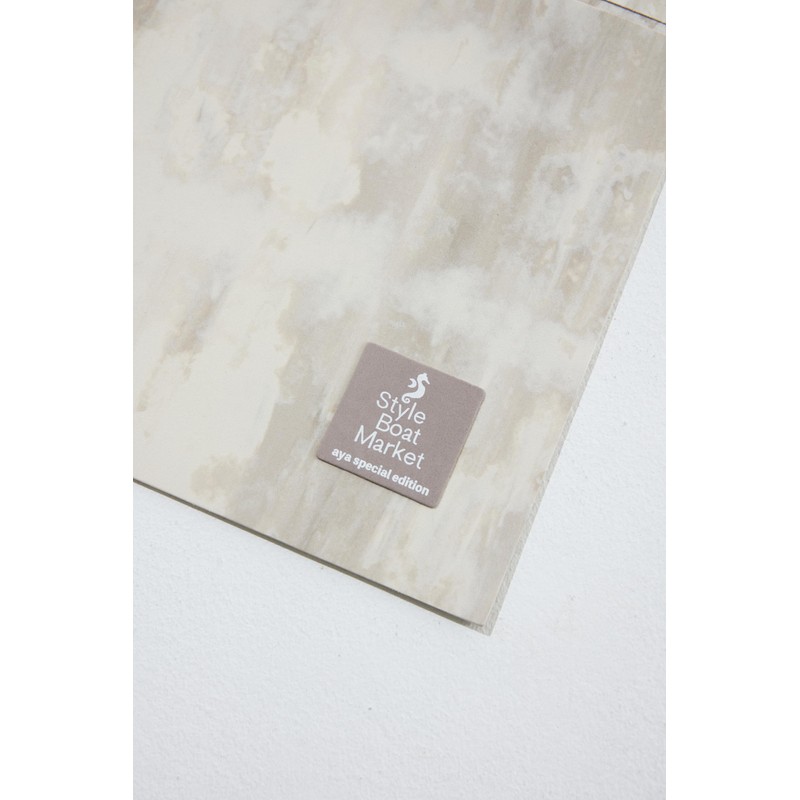 (Style Boat Market) aya Collaboration Folding Recovery Yoga Mat, Beige,