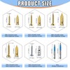 490PCS Self Drilling Drywall Anchors with Screws Kit,5-Sizes Metal Expansion