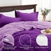 Basic Beyond King Comforter - Purple Reversible Bed Comforter +