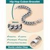 Supcare 14MM Chunky Link Bracelet, Men's Cuban Chain Chunky Heavy