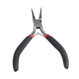 AKORD Craft Beading Jewellery Making Round Nose Pliers Tool, Metal, Black